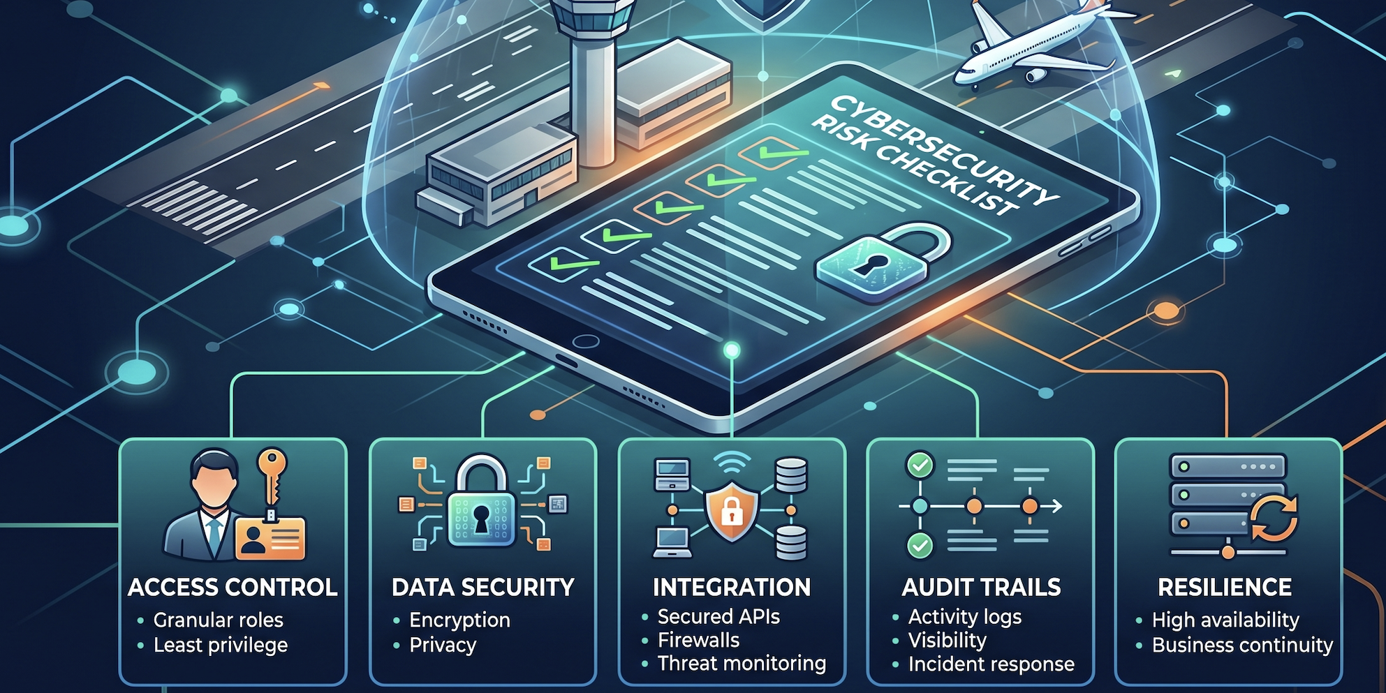 How to Evaluate Secure Airport Operations Platforms: A Cybersecurity Risk Checklist